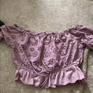 Off the shoulder shirt